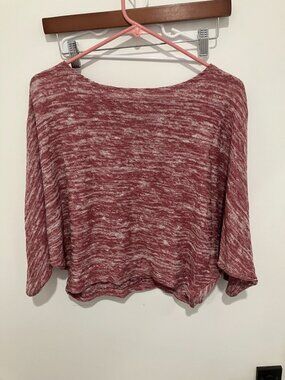 Postmark Anthropologie Women's Malu Dolman Sleeve Top, Heather Red, XS